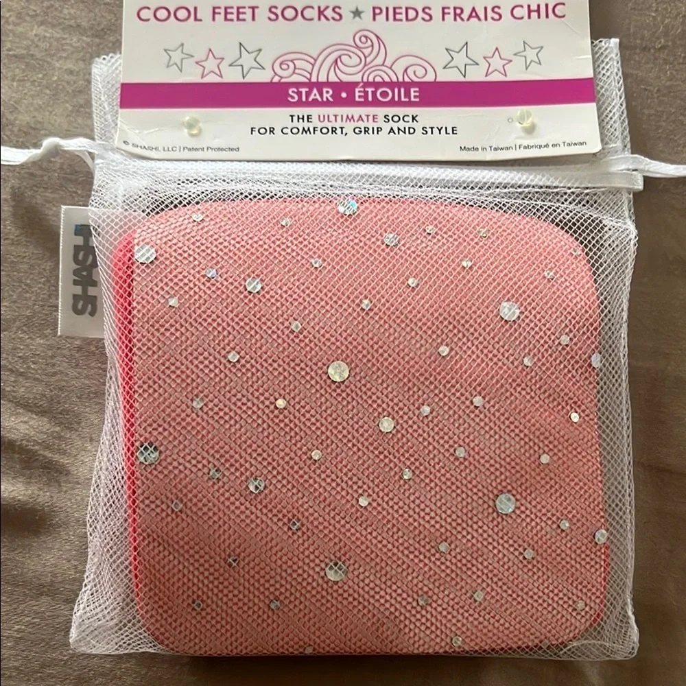 SHASHI Vibrant Pink Mesh Socks